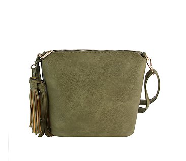 Fashion Tassel Concealed Crossbody Bag