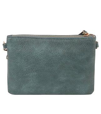 Multi Zip Pocket Guitar Strap Crossbody Bag