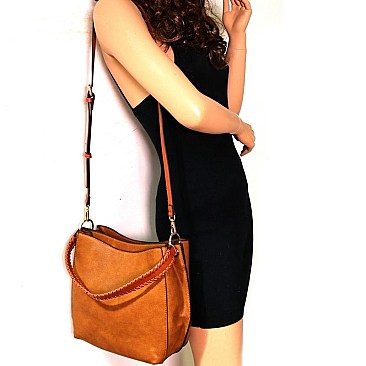 RITZY TWO TONE HOBO WALLET SET