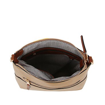 Fashion Zip Pocket Guitar Strap Crossbody Bag