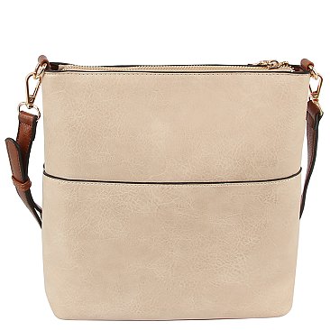 Fashion Zip Pocket Crossbody Bag