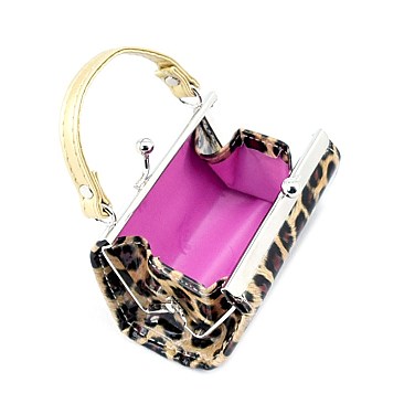 PACK OF (12 PCS) Coin Purse / Lipstick Case LEOPARD PRINT RZ-LQ06