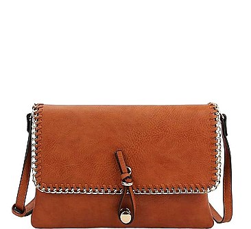 CLASSIC CHAINED CROSSBODY CLUTCH WITH LONG STRAP JY-LR-029-C