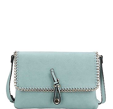 CLASSIC CHAINED CROSSBODY CLUTCH WITH LONG STRAP JY-LR-029-C