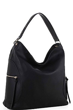 FASHIONABLE SMOOTH TEXTURED PU LEATHER HOBO BAG JYLS-3104