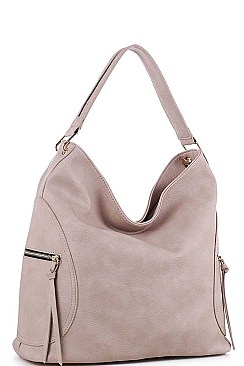 FASHIONABLE SMOOTH TEXTURED PU LEATHER HOBO BAG JYLS-3104