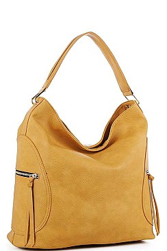 FASHIONABLE SMOOTH TEXTURED PU LEATHER HOBO BAG JYLS-3104