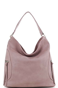 FASHIONABLE SMOOTH TEXTURED PU LEATHER HOBO BAG JYLS-3104