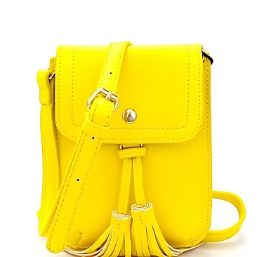 LS2189-LP Tassel Accent Cellphone Holder Crossbody