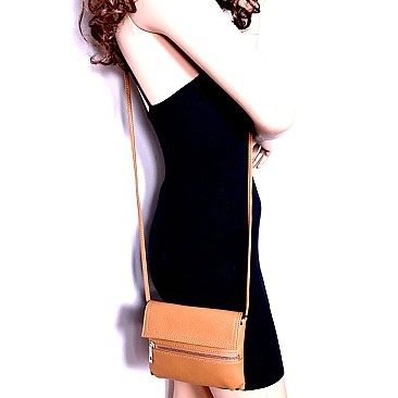 LS2249-LP Multi-Pocket Fold-over Cross Body