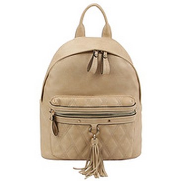 Quilted Front Pocket Backpack
