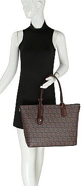 Fashion Monogram 2-in-1 Shopper