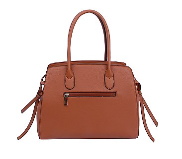 2 TONED SATCHEL WITH MATCHING WALLET