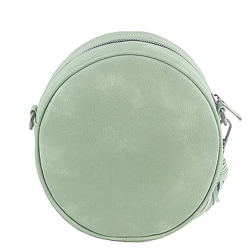 Fashion Tassel Round Crossbody Bag