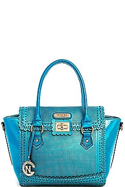 NICOLE LEE HOLOGRAM TINT SATCHEL