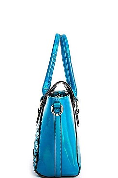 NICOLE LEE HOLOGRAM TINT SATCHEL