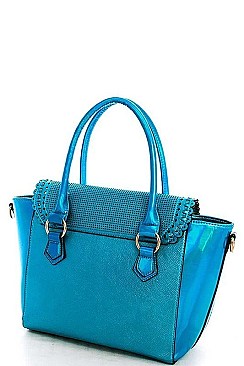 NICOLE LEE HOLOGRAM TINT SATCHEL