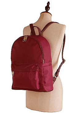 CANVAS SOLID COLOR BACKPACK