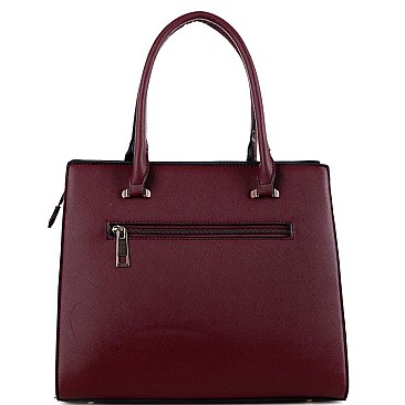 STRUCTURED COLOR BLOCK SIDE 2 IN 1 SATCHEL
