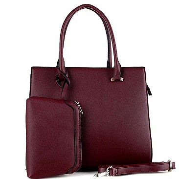 STRUCTURED COLOR BLOCK SIDE 2 IN 1 SATCHEL