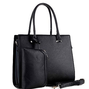 STRUCTURED COLOR BLOCK SIDE 2 IN 1 SATCHEL