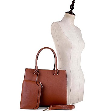 STRUCTURED COLOR BLOCK SIDE 2 IN 1 SATCHEL