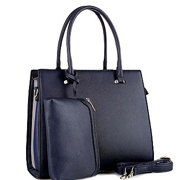 STRUCTURED COLOR BLOCK SIDE 2 IN 1 SATCHEL