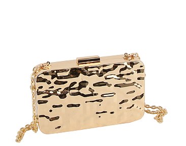 Glossy Crossbody Clutch Bag