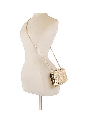 Glossy Crossbody Clutch Bag