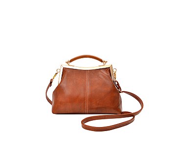 Kiss Lock Top Handle Satchel