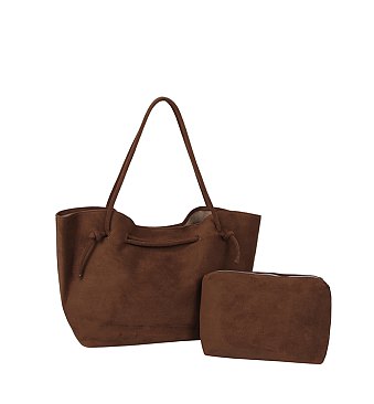 Fashion Suede 2-in-1 Shoulder Bag