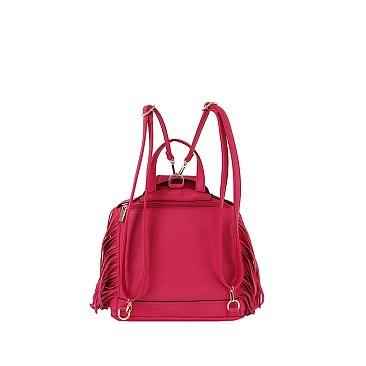 Motorcycle Jacket Fringe Backpack