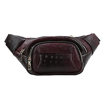 Fashion Ostrich Fanny Pack Waist Bag