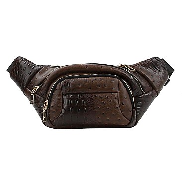 Fashion Ostrich Fanny Pack Waist Bag