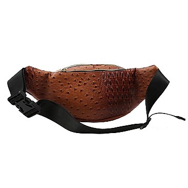 Fashion Ostrich Fanny Pack Waist Bag