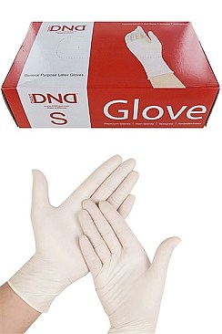 100 PACK DISPOSAL LATEX GLOVES - SMALL