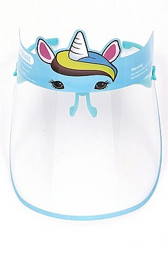 PACK OF 10 CUTE ANIMAL THEME KIDS FACE SHIELD