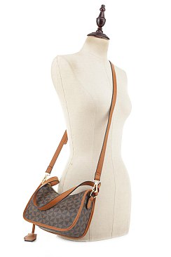 2-in-1 Monogrammed Medium Shoulder Set