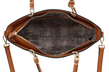2-in-1 Geometric Monogrammed Tote Set