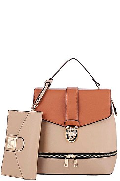 2in1 Chic Stylish Buckled Fashion Backpack JYMA-3016CS