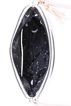 CUTE TWO COLOR MATCH CROSSBODY BAG