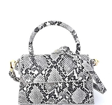 MODERN SNAKE PATTERN PRINT MINI BAG