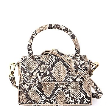 MODERN SNAKE PATTERN PRINT MINI BAG