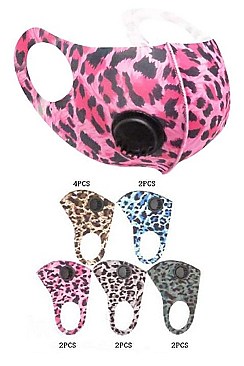 Pack of 12 ASSORTED LEOPARD COLOR