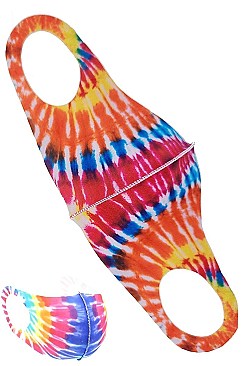 PACK OF 12 TIE DYE DUST PROOF MASK