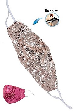 PACK OF 12 CLASSY ASSORTED COLOR SEQUIN ACCENT