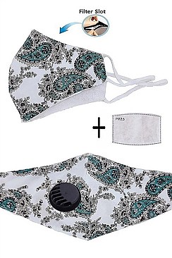 PACK OF 12 FASHION ASSORTED COLOR PAISLEY PRINT