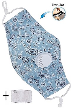 PACK OF 12 CLASSIC ASSORTED COLOR PAISLEY PRINT