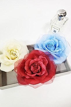 Pack of 12 (pieces) Assorted Rose Corsage Hair Pin