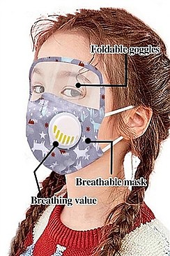 PACK OF 12 ASSORTED COLOR KIDS EYE SHIELD MASK